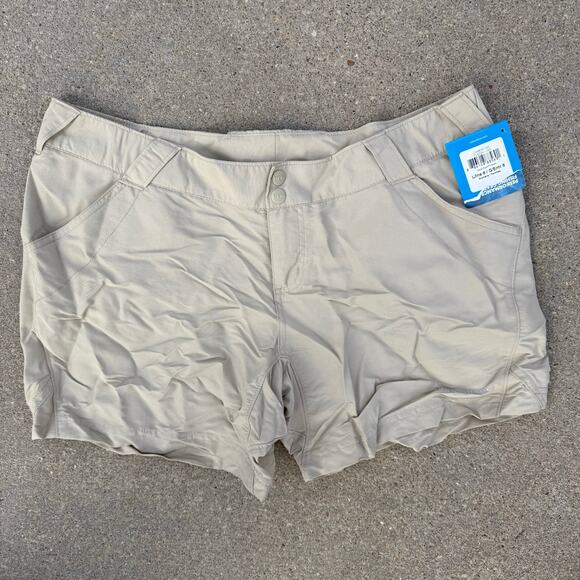 Columbia Coral Point II Shorts Beige Nylon Omnishade NWT 6" Inseam LARGE NWT - Picture 1 of 8